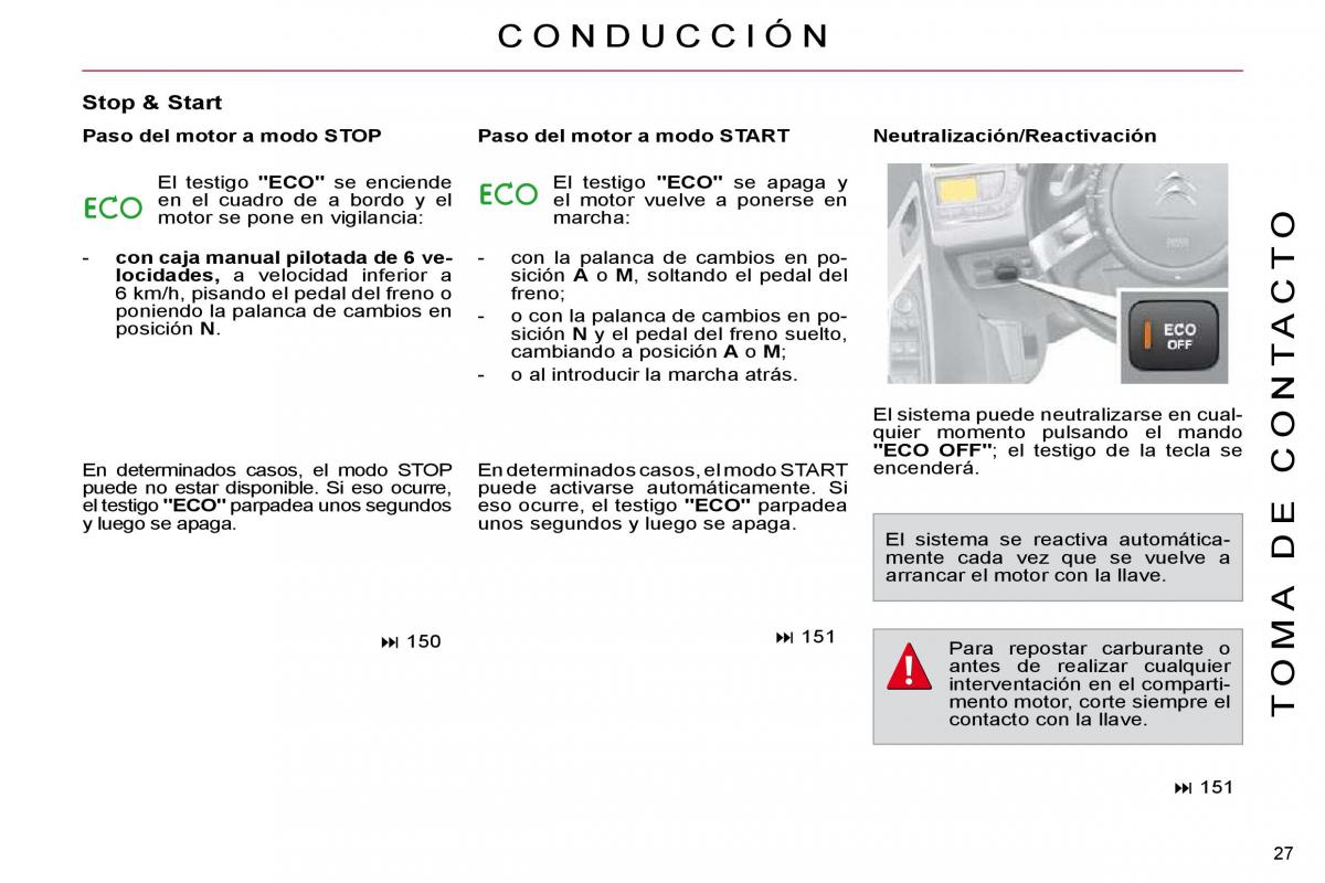 Citroen C4 Picasso I 1 owners manual manual del propietario / page 24