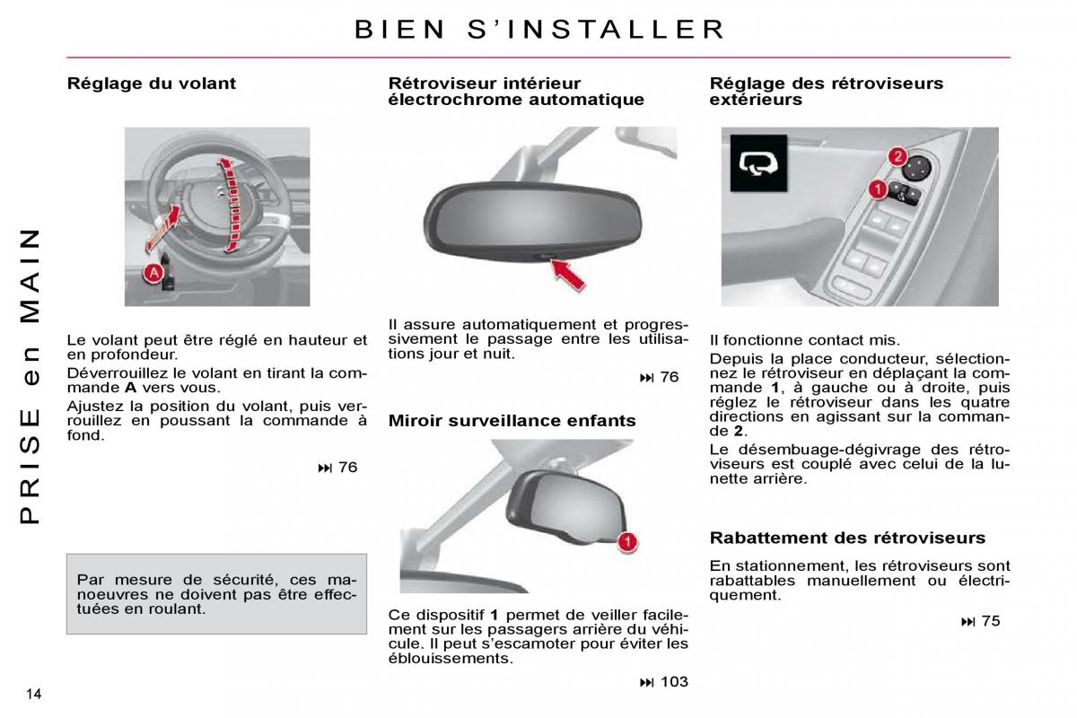 Citroen C4 Picasso I 1 owners manual manuel du proprietaire / page 11