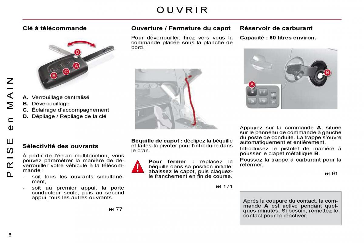 Citroen C4 Picasso I 1 owners manual manuel du proprietaire / page 3