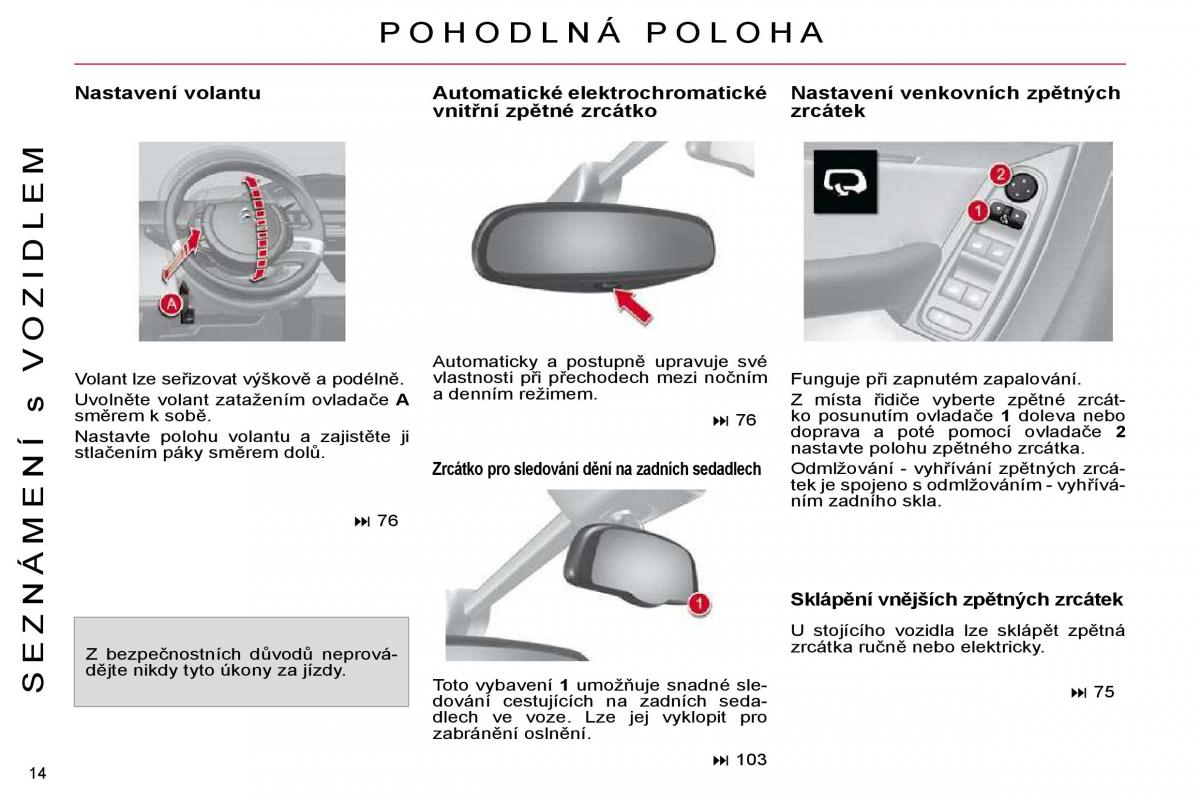 Citroen C4 Picasso I 1 owners manual navod k obsludze / page 11