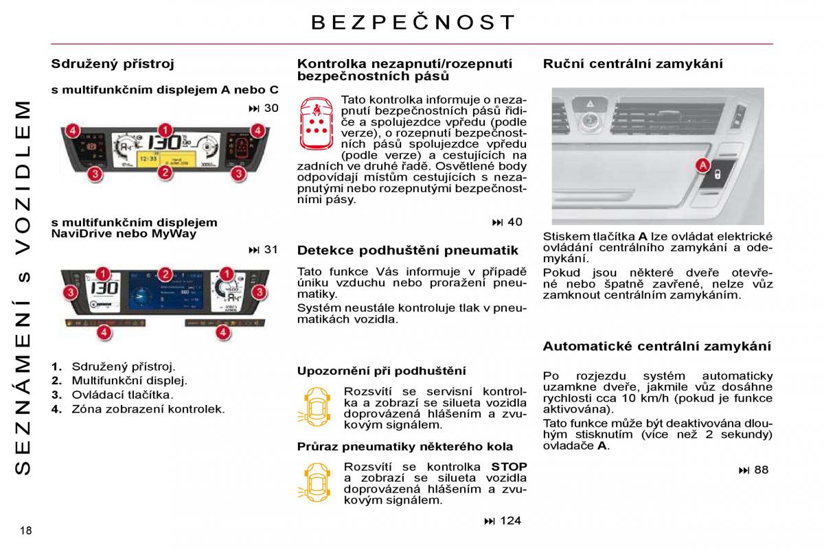 Citroen C4 Picasso I 1 owners manual navod k obsludze / page 15
