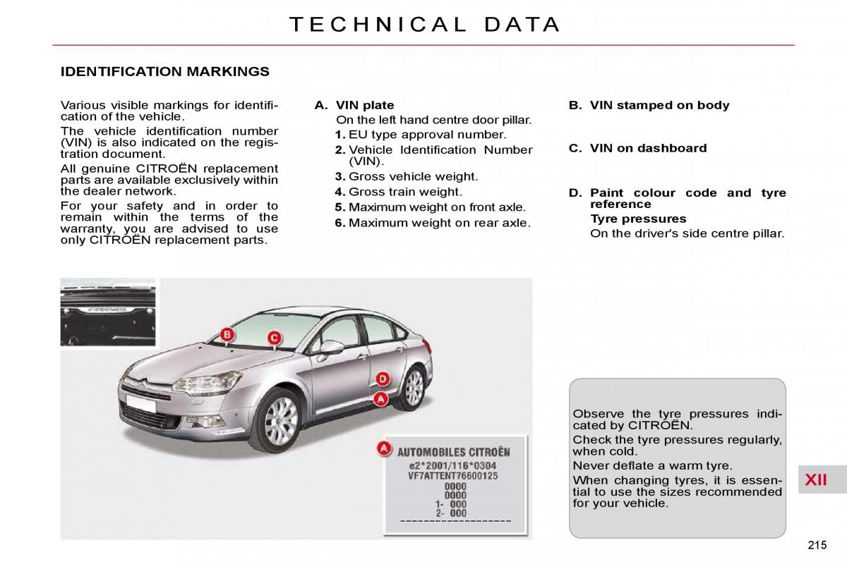 Citroen C5 II 2 owners manual / page 239