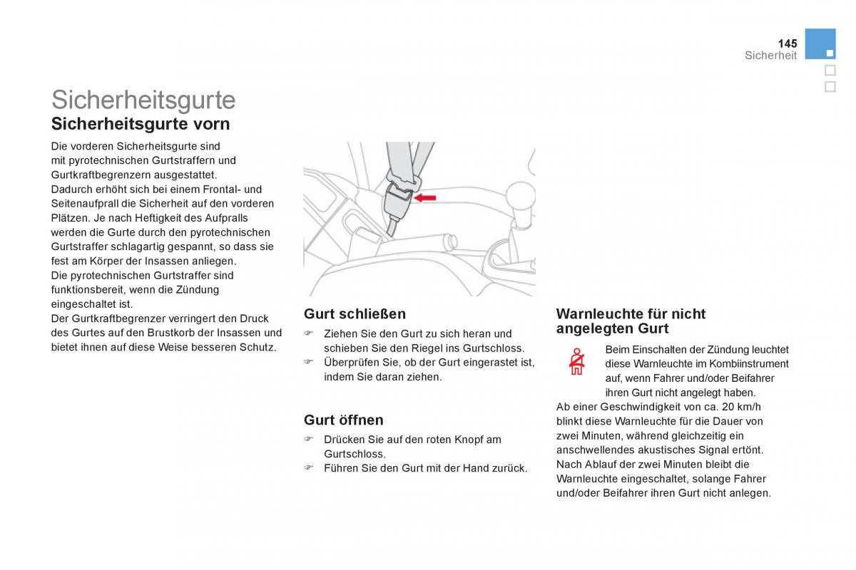 Citroen DS3 owners manual Handbuch / page 147