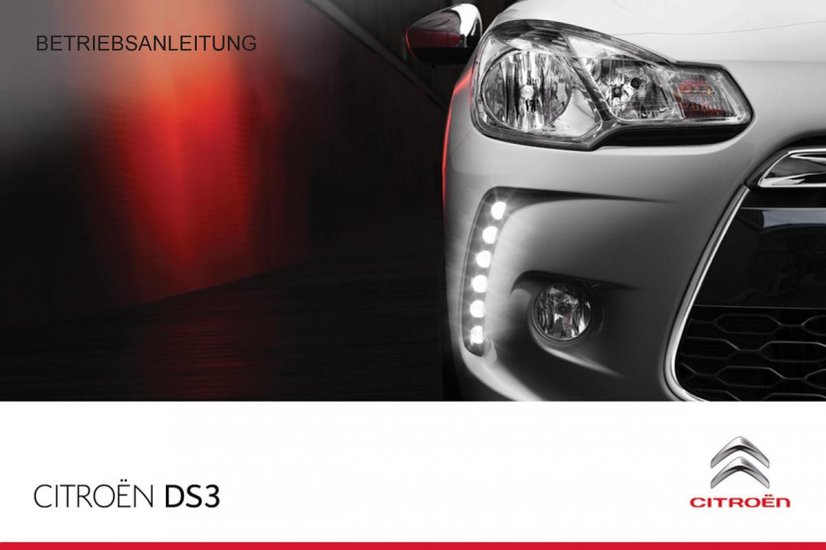 Citroen DS3 owners manual Handbuch / page 1