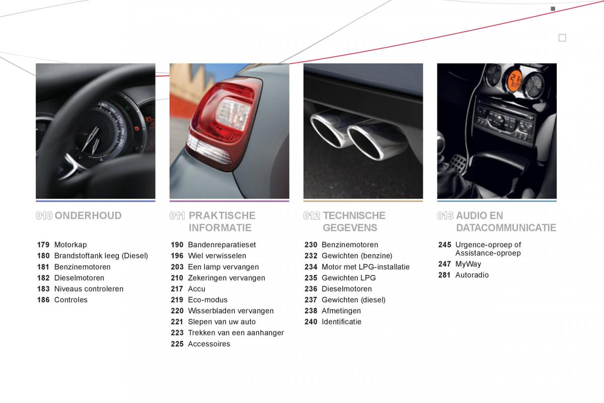 Citroen DS3 owners manual handleiding / page 7