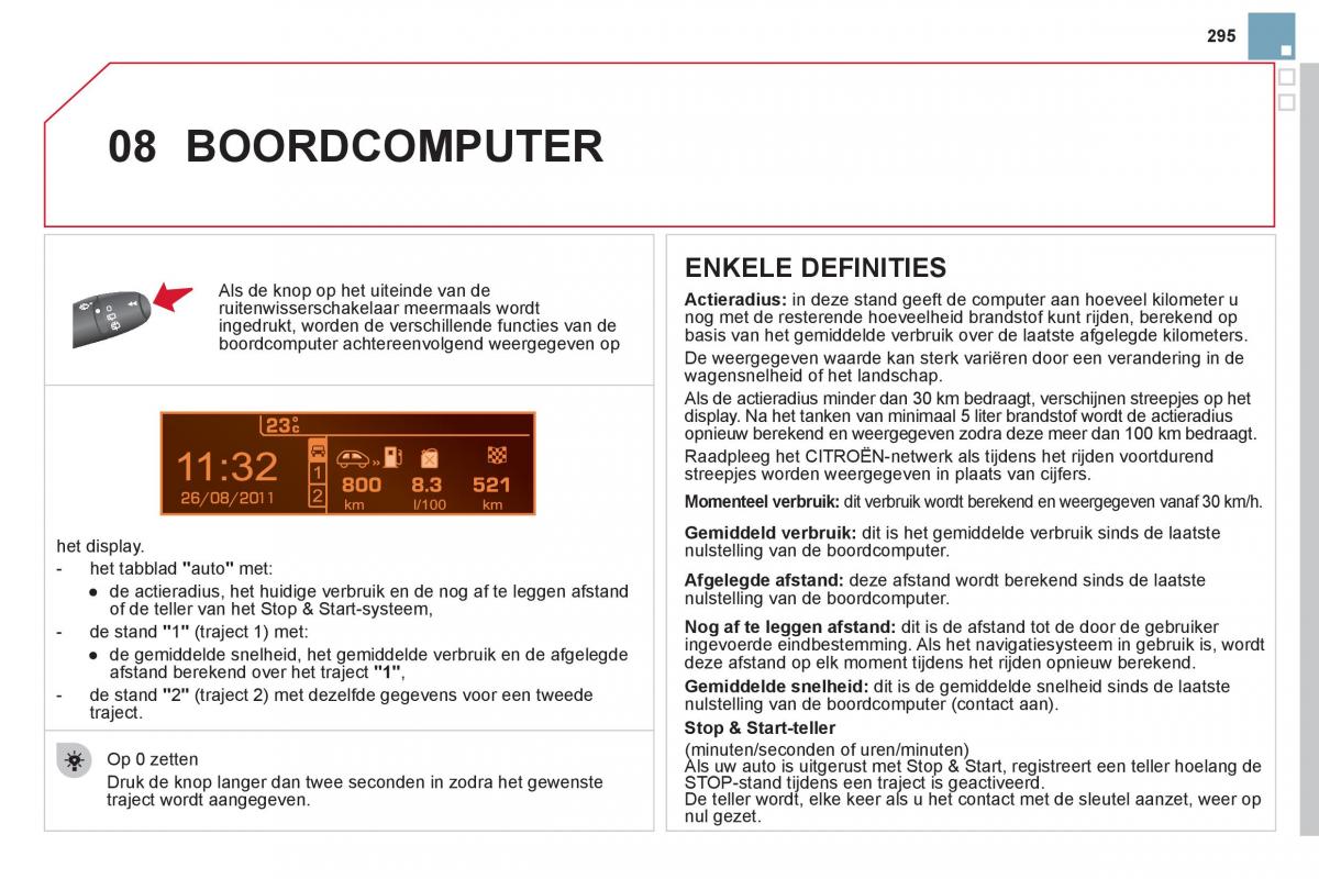manual Citroen DS3 Citroen DS3 owners manual handleiding / page 297
