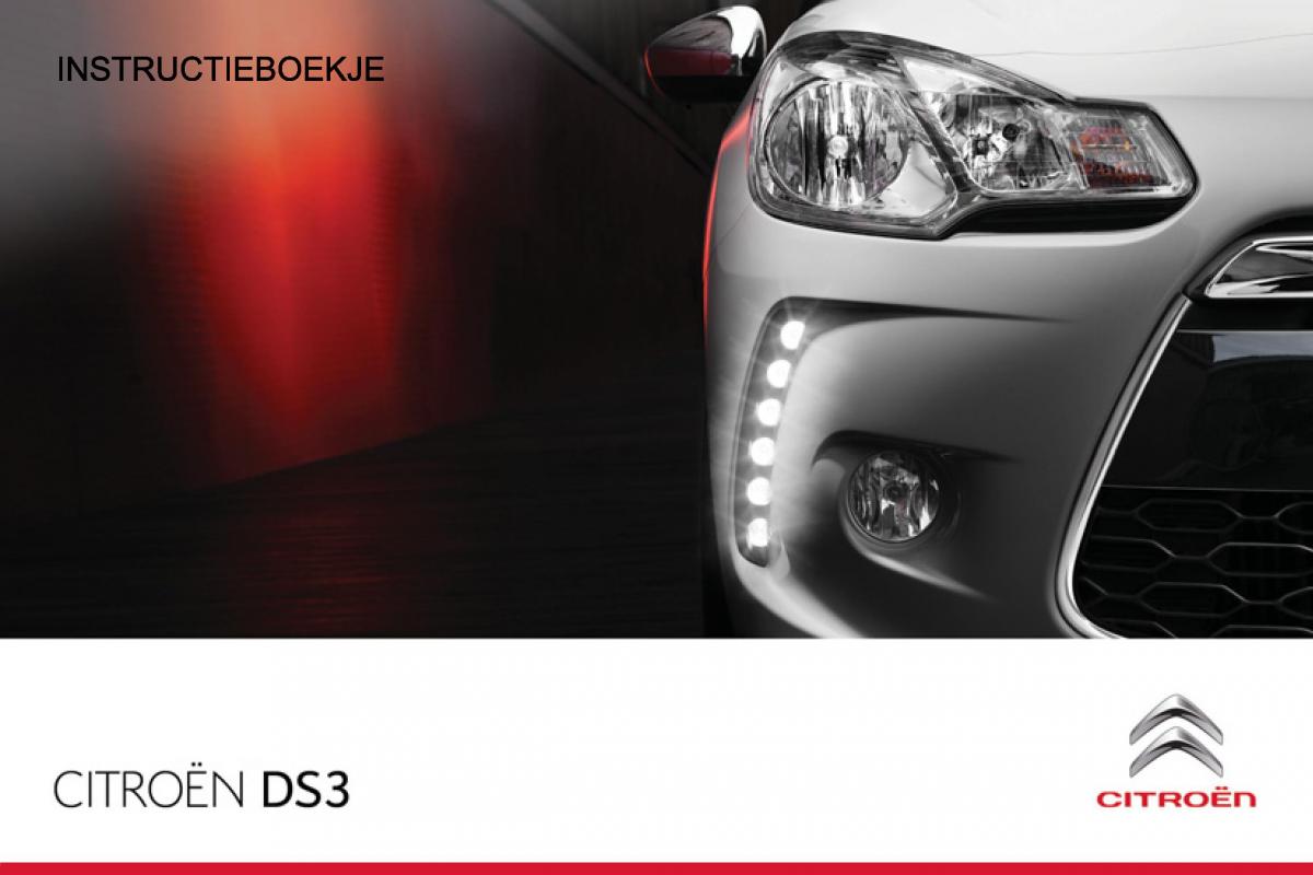 Citroen DS3 owners manual handleiding / page 1