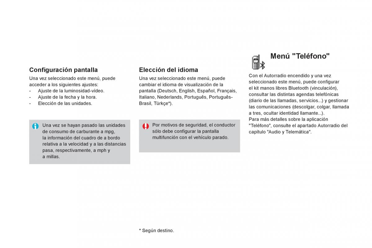 Citroen DS3 owners manual manual del propietario / page 60