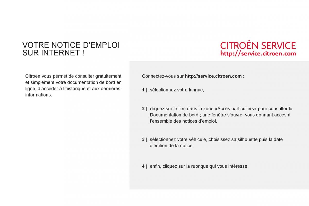 Citroen DS3 owners manual manuel du proprietaire / page 2