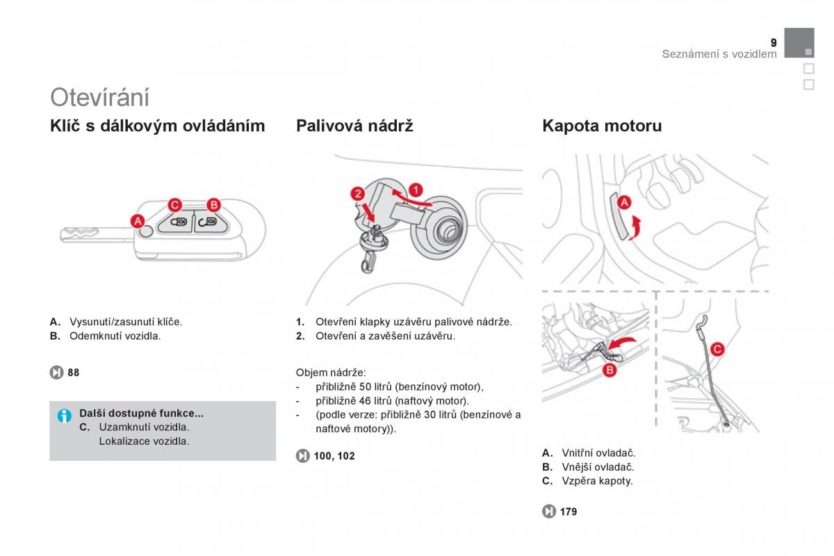 Citroen DS3 owners manual navod k obsludze / page 11