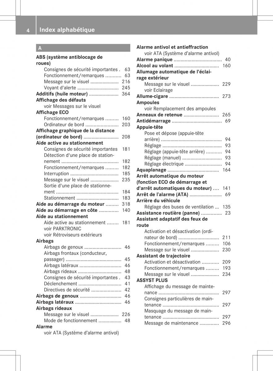 manual  Mercedes Benz B Class W246 owners manual manuel du proprietaire / page 7