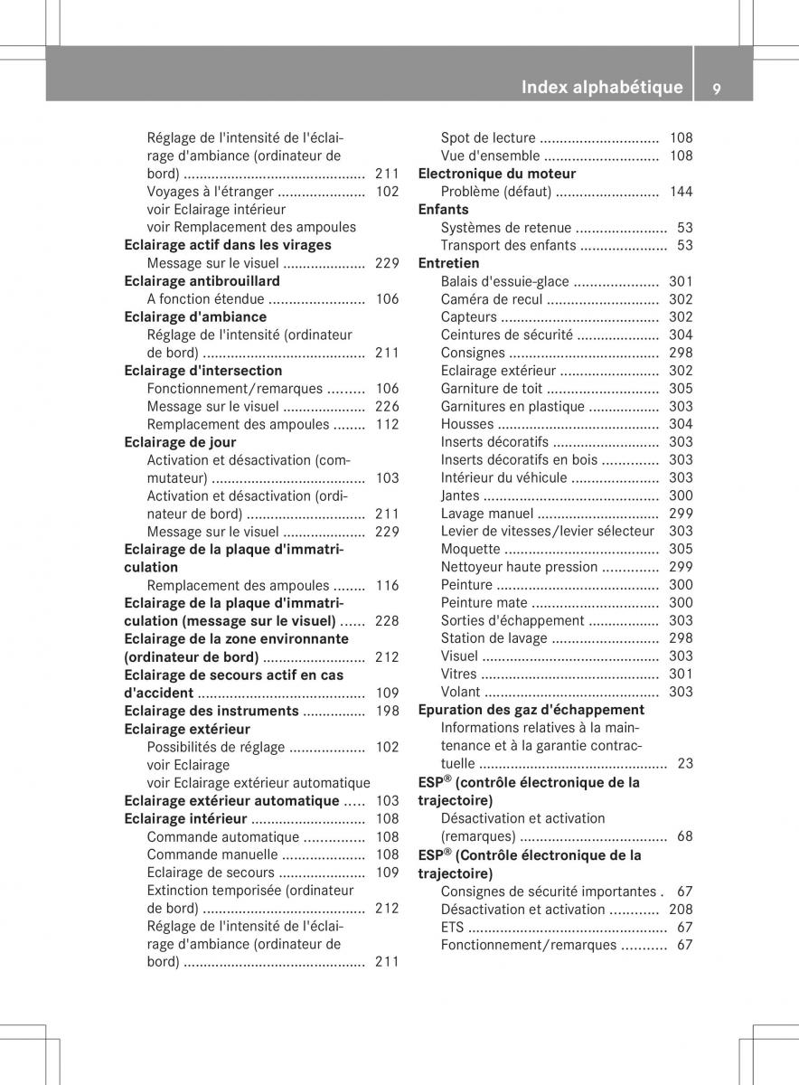 manual  Mercedes Benz B Class W246 owners manual manuel du proprietaire / page 12