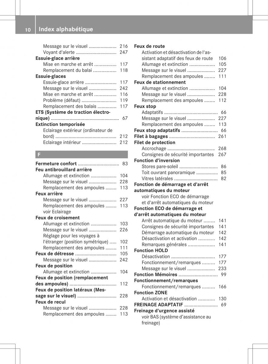 manual  Mercedes Benz B Class W246 owners manual manuel du proprietaire / page 13