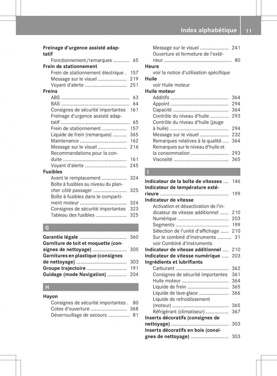 manual  Mercedes Benz B Class W246 owners manual manuel du proprietaire / page 14