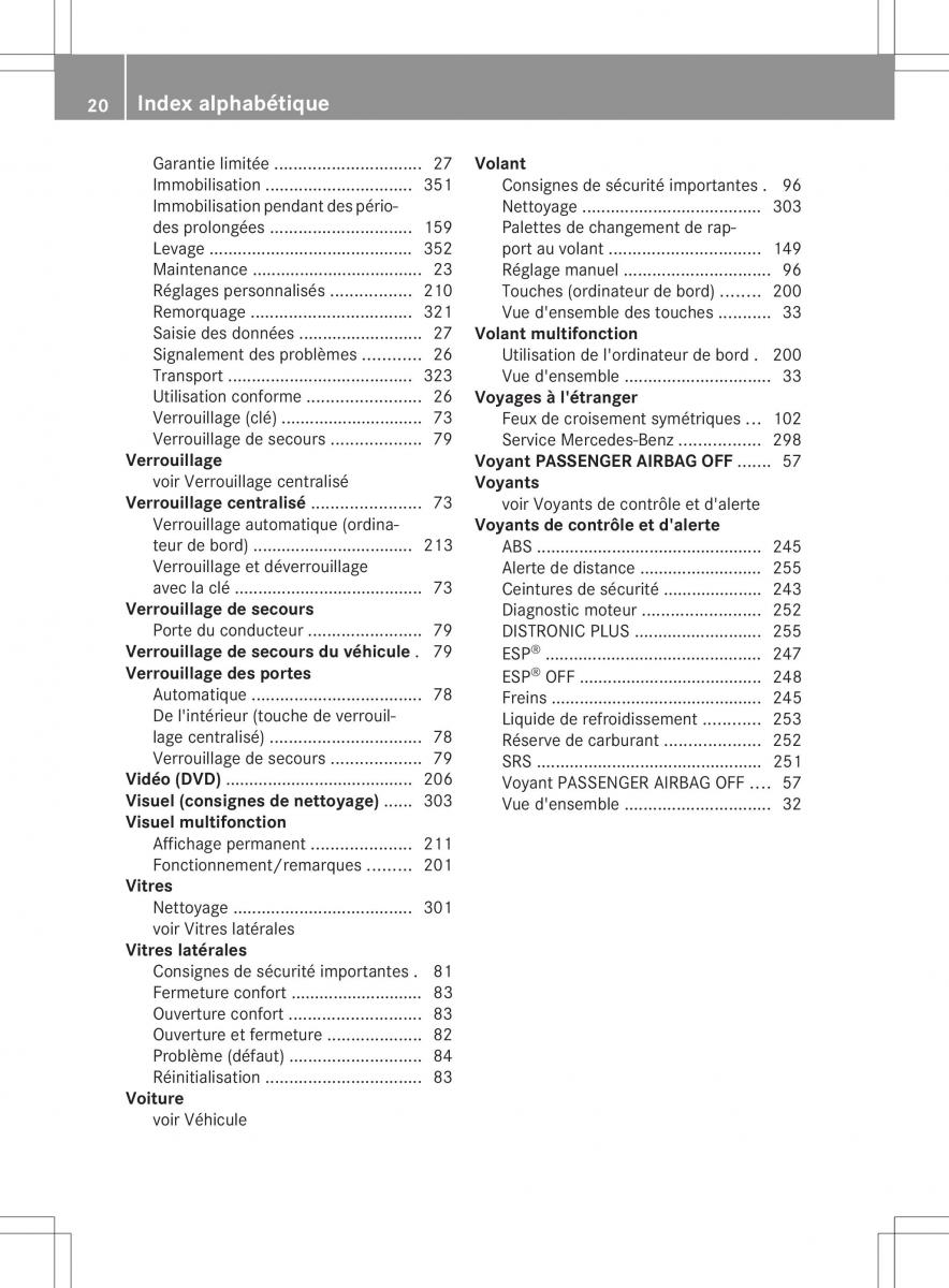 Mercedes Benz B Class W246 owners manual manuel du proprietaire / page 23