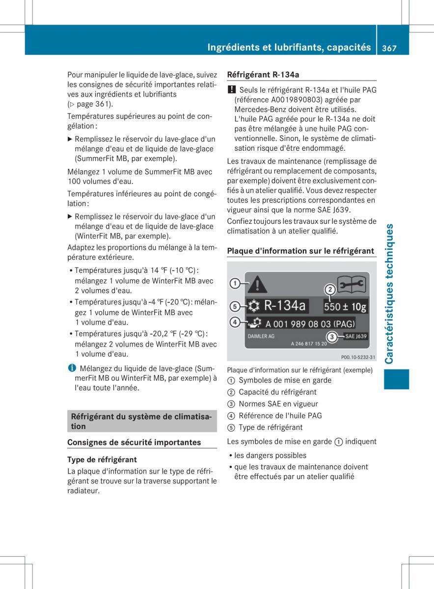 manual  Mercedes Benz B Class W246 owners manual manuel du proprietaire / page 370