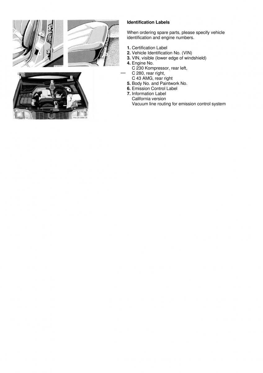 Mercedes Benz C Class W202 owners manual / page 116