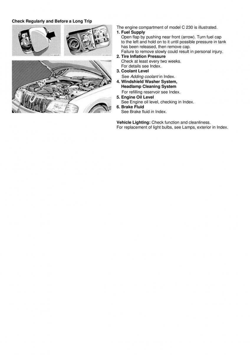 manual  Mercedes Benz C Class W202 owners manual / page 130