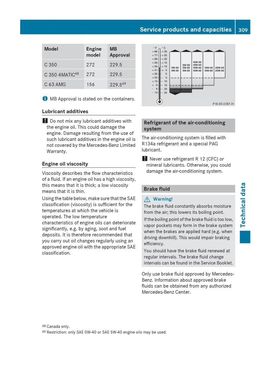 manual  Mercedes Benz C Class W204 owners manual / page 311