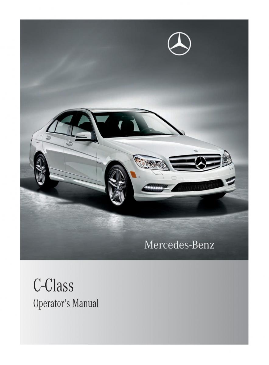 Mercedes Benz C Class W204 owners manual / page 1