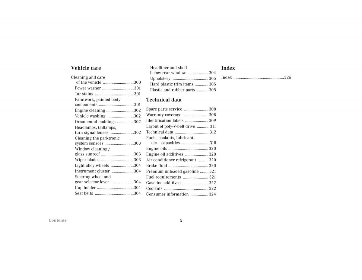 Mercedes Benz E Class W210 owners manual / page 8