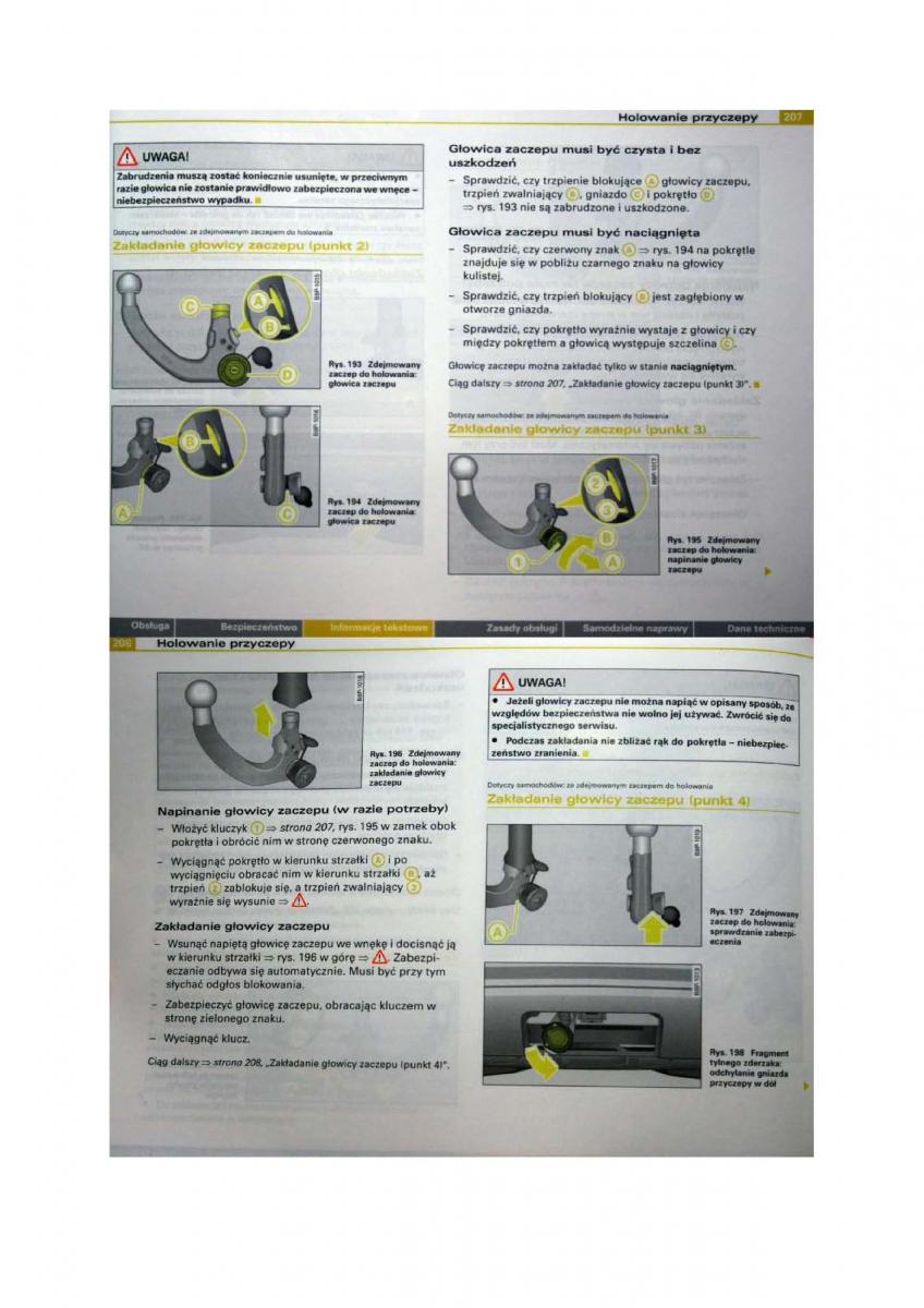 Audi A3 II 2 8P instrukcja obslugi / page 104