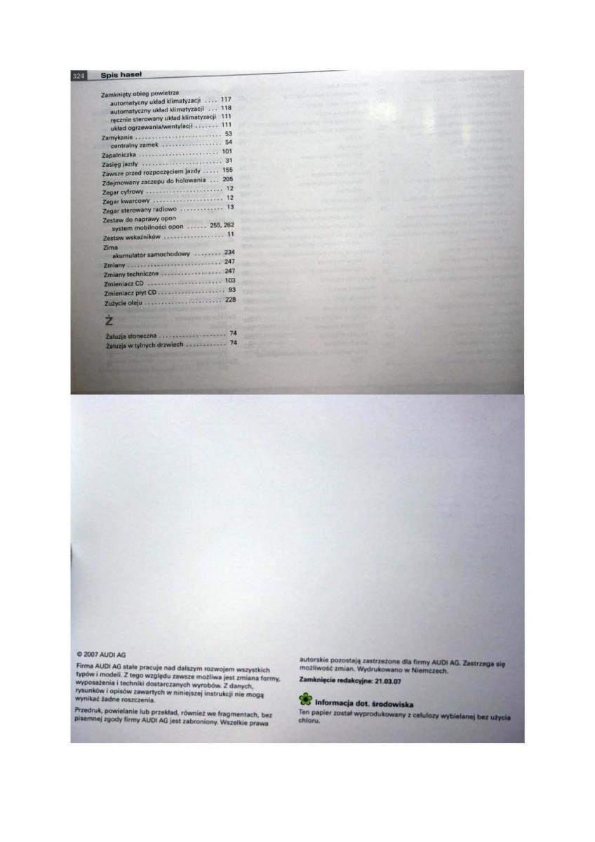 Audi A3 II 2 8P instrukcja obslugi / page 163