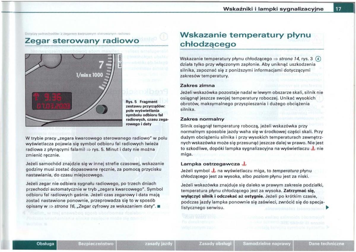 Audi A6 C5 instrukcja obslugi / page 15