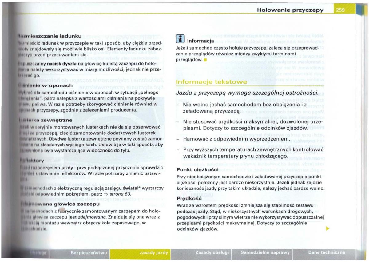 Audi A6 C5 instrukcja obslugi / page 255