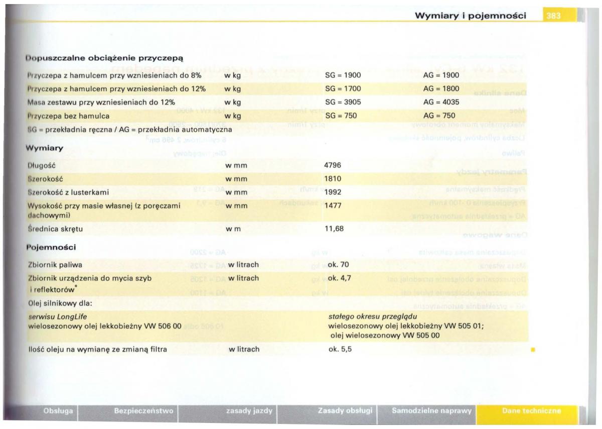 Audi A6 C5 instrukcja obslugi / page 371