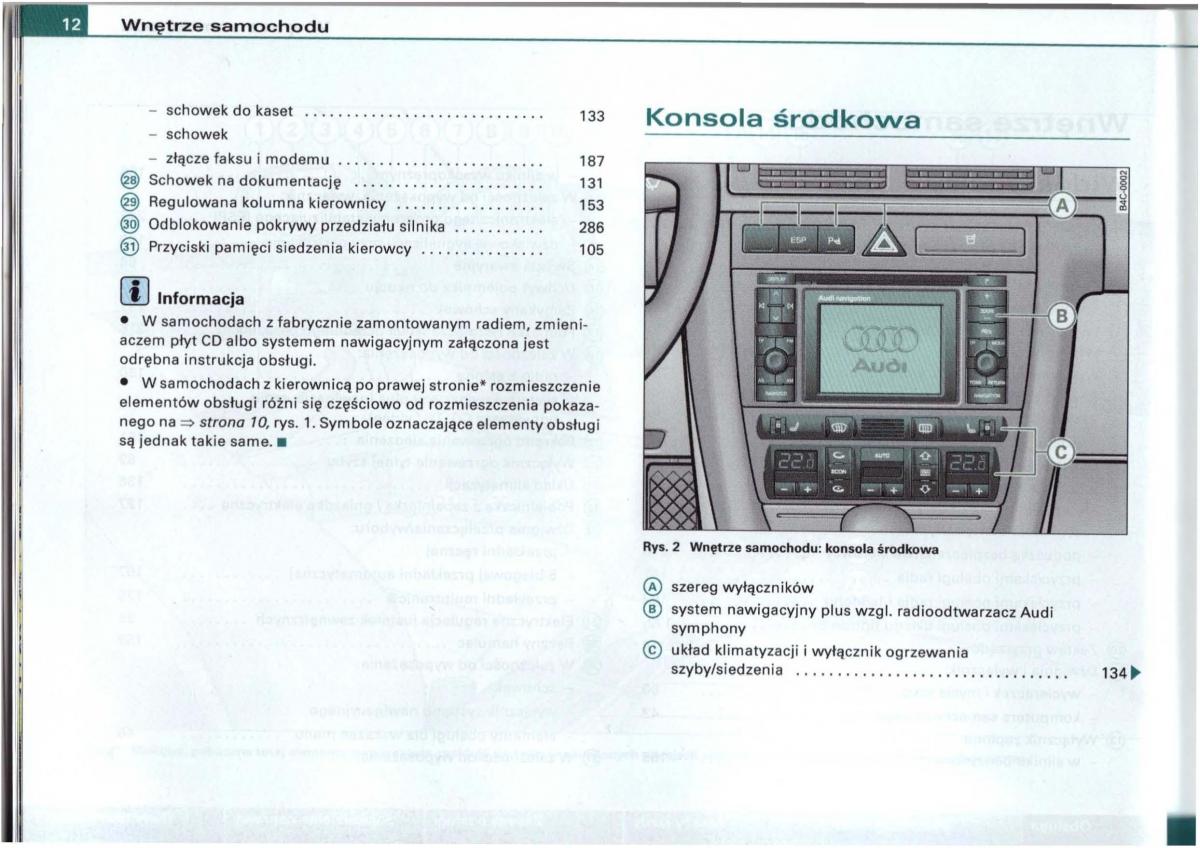 Audi A6 C5 instrukcja obslugi / page 10