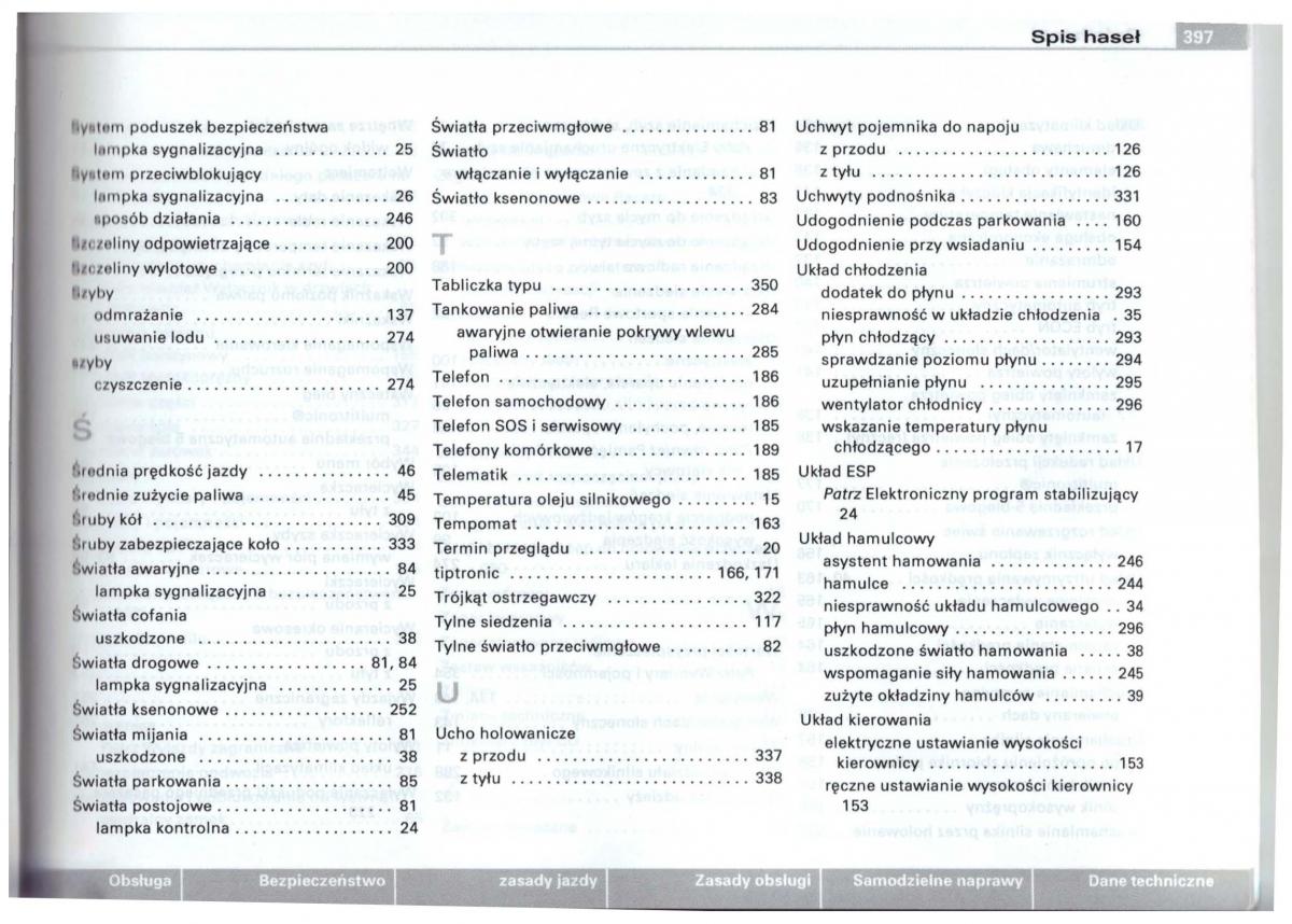 Audi A6 C5 instrukcja obslugi / page 384