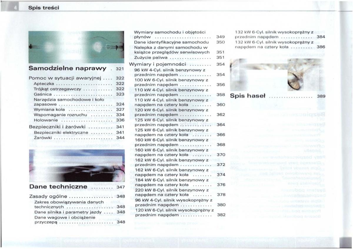 Audi A6 C5 instrukcja obslugi / page 5