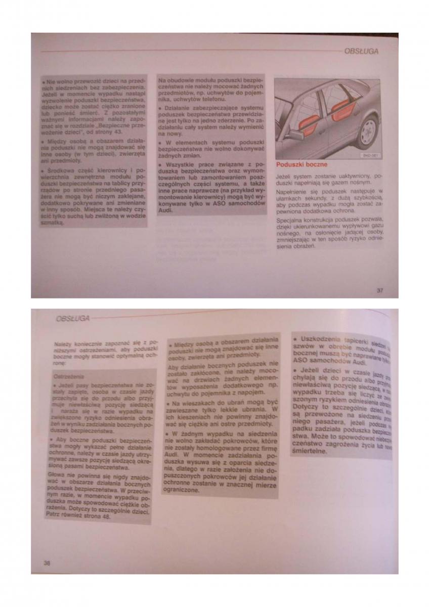 Audi S8 D2 instrukcja obslugi / page 19