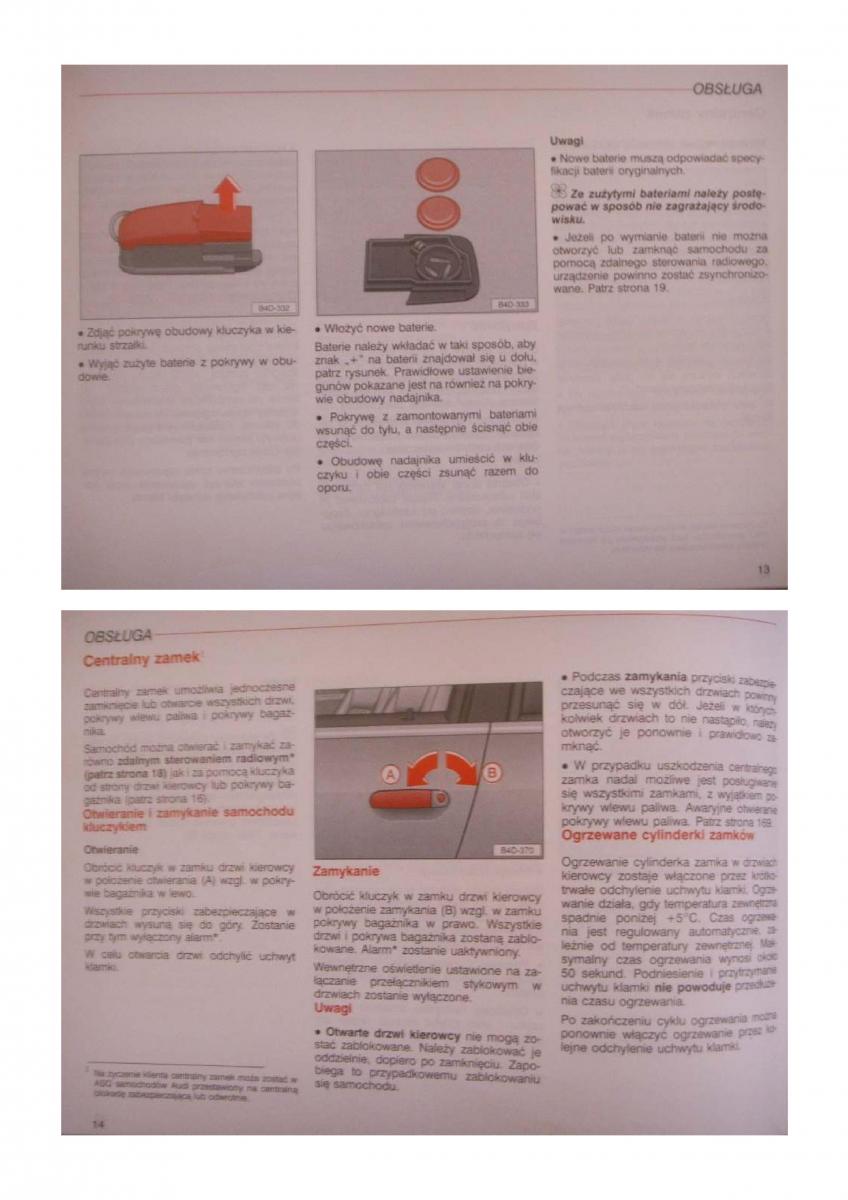 Audi S8 D2 instrukcja obslugi / page 7