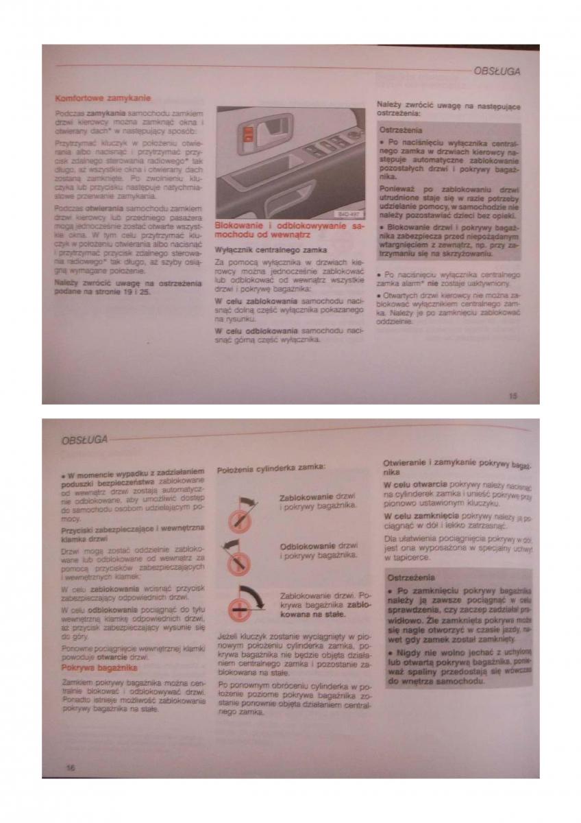 Audi S8 D2 instrukcja obslugi / page 8