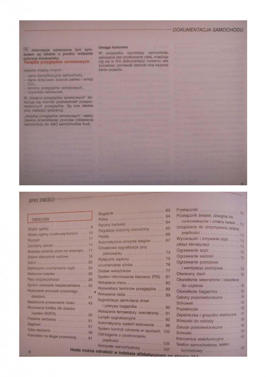 Audi S8 D2 instrukcja obslugi / page 3