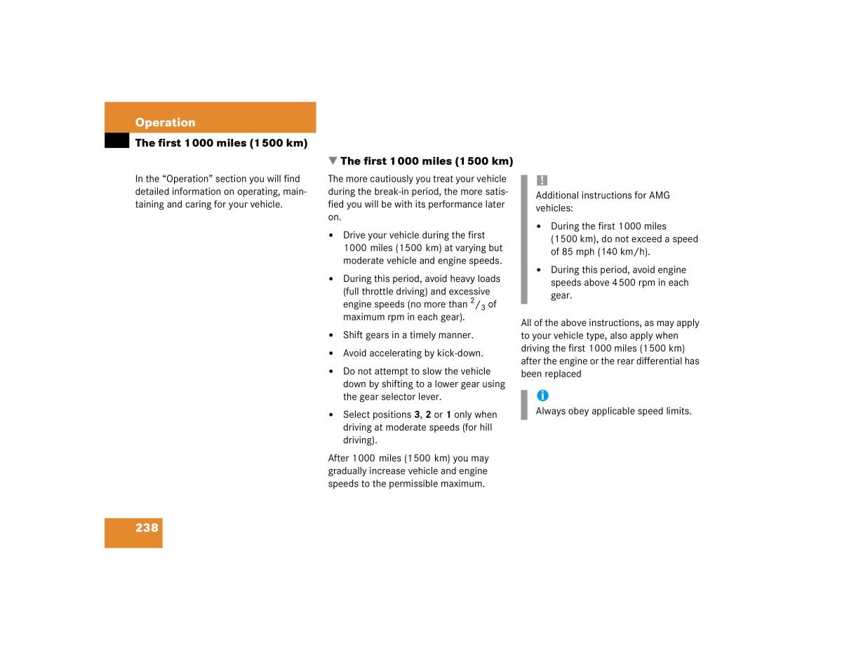 Mercedes Benz C Class W203 owners manual / page 238