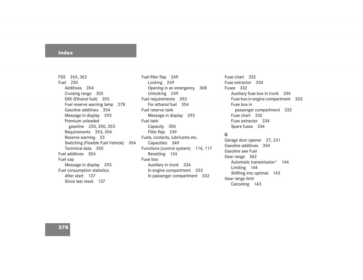 Mercedes Benz C Class W203 owners manual / page 378