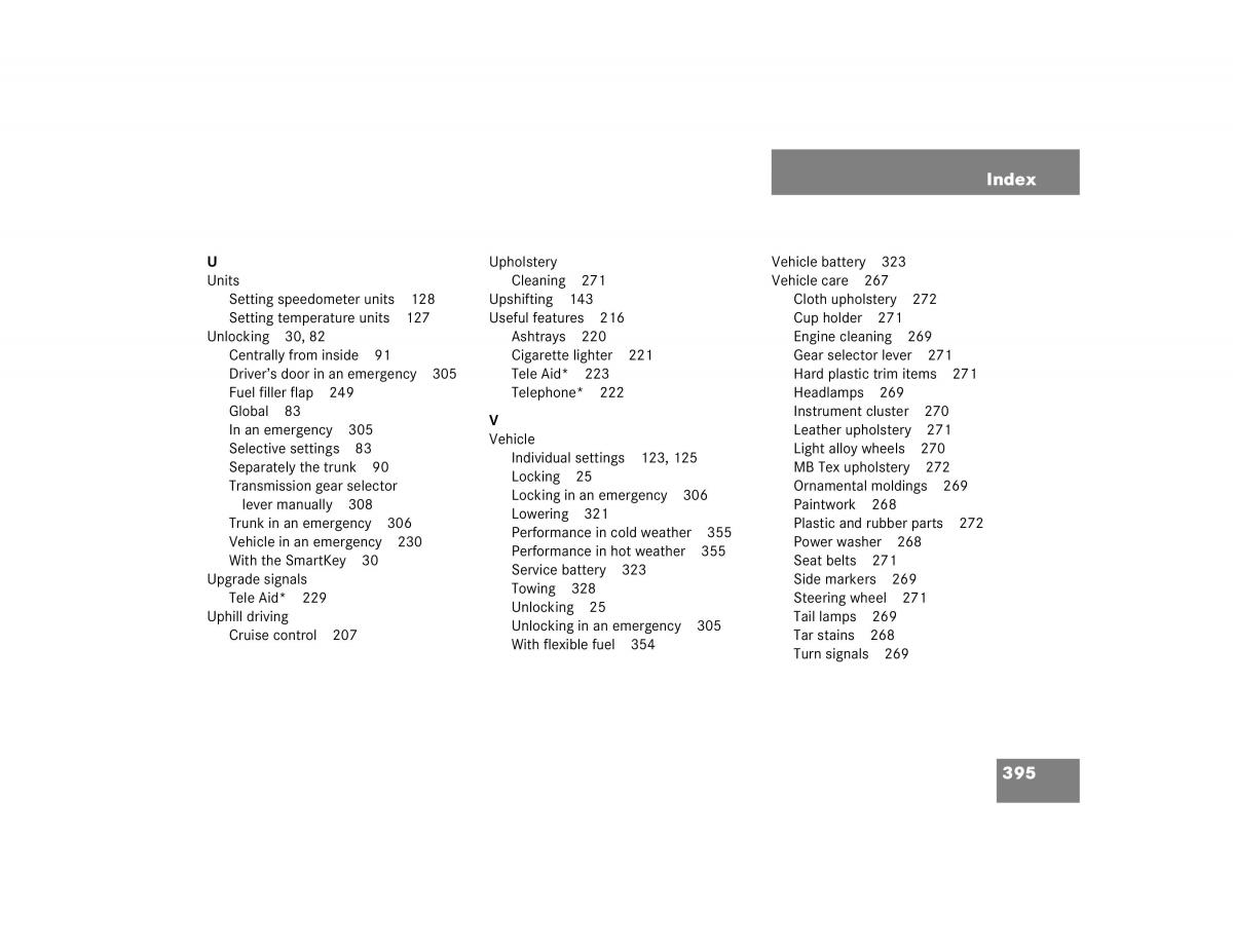 Mercedes Benz C Class W203 owners manual / page 395