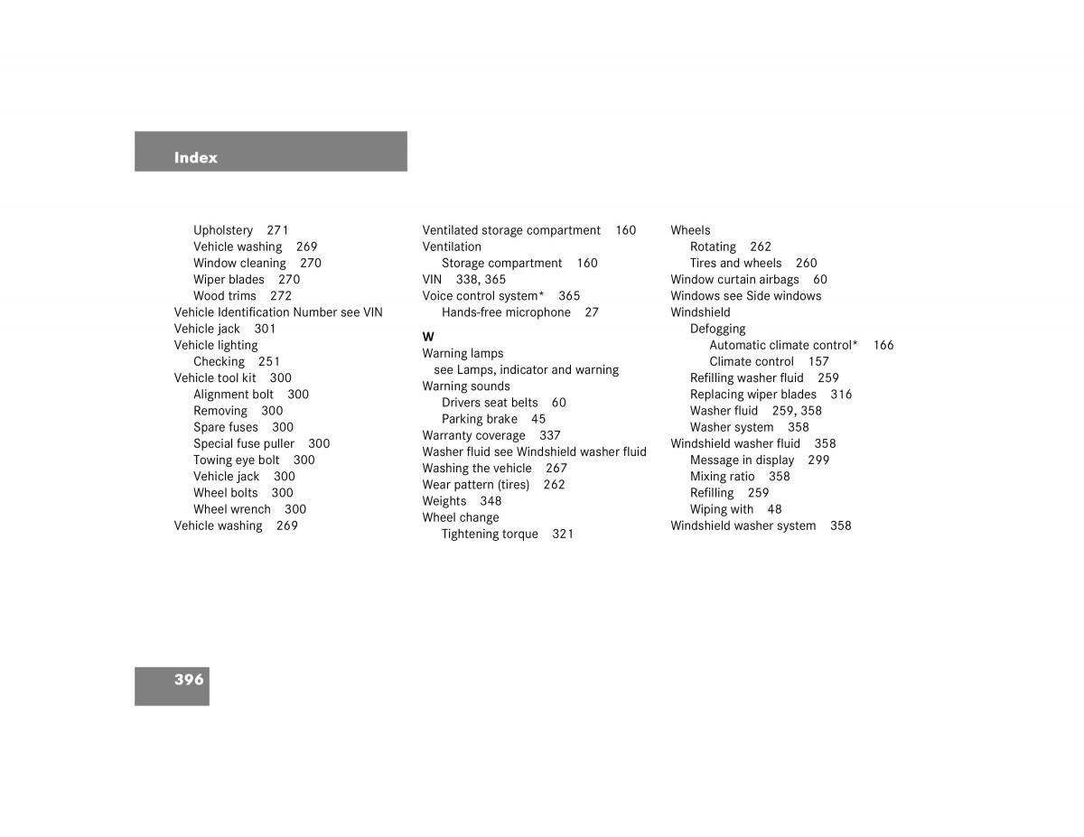 Mercedes Benz C Class W203 owners manual / page 396