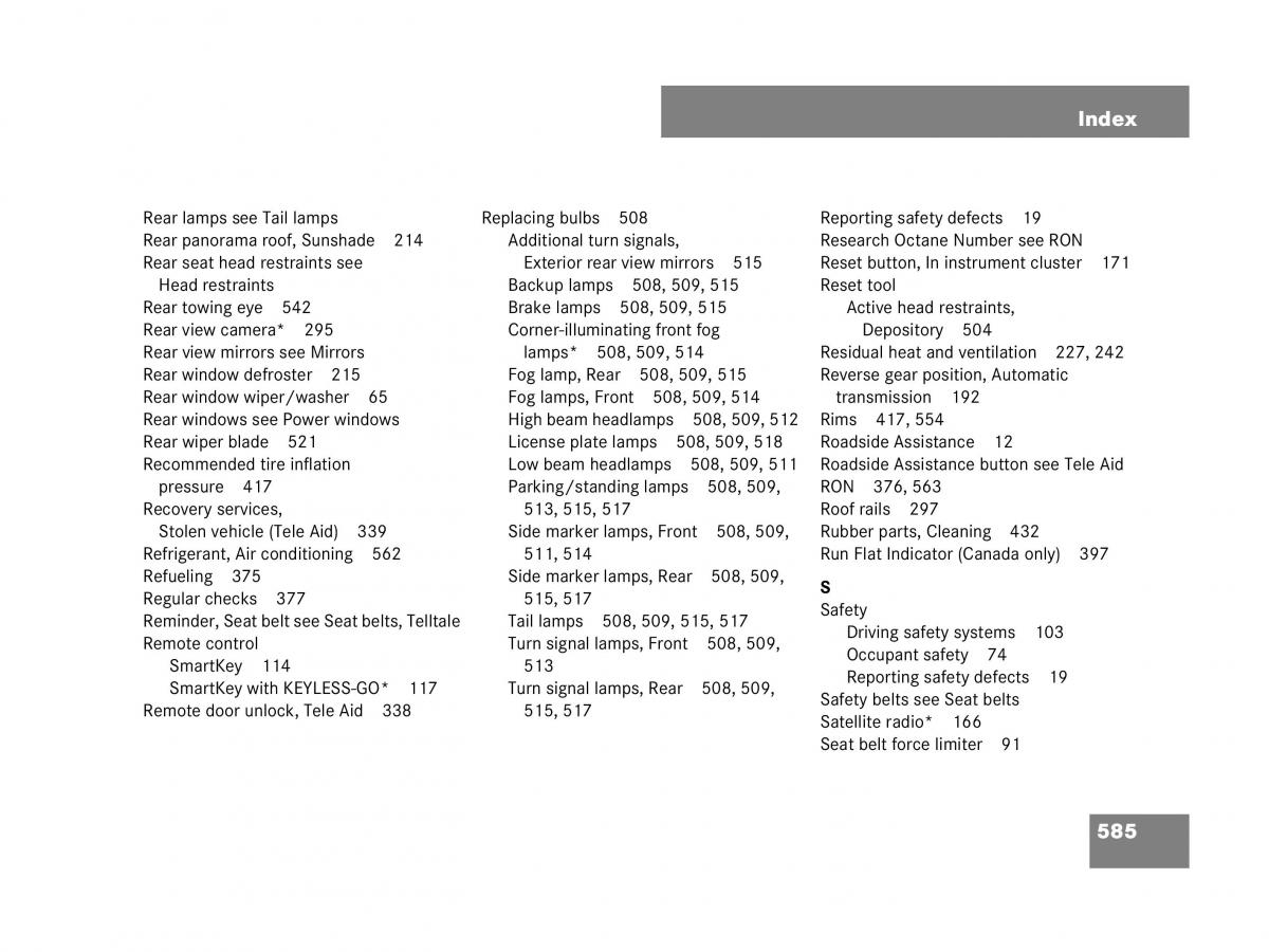 Mercedes Benz GL Class X164 owners manual / page 586