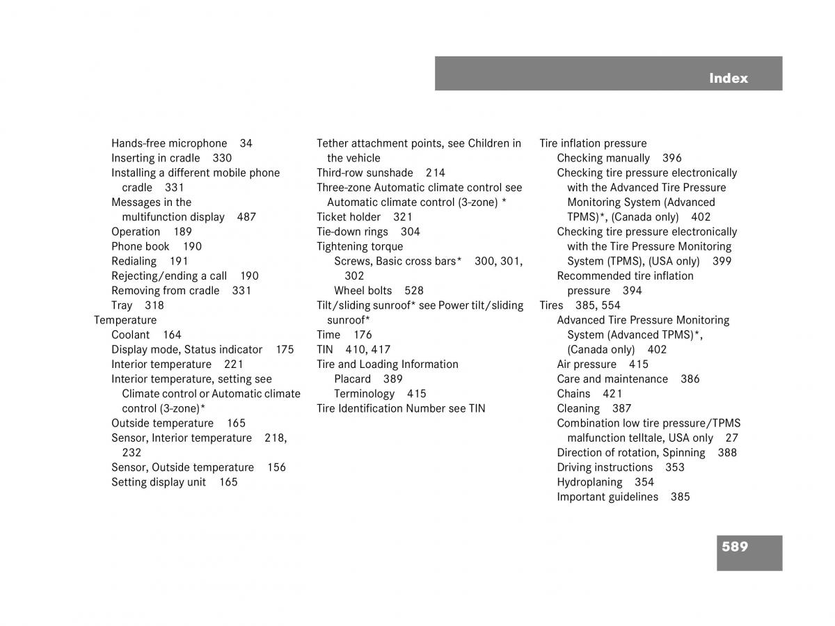 Mercedes Benz GL Class X164 owners manual / page 590