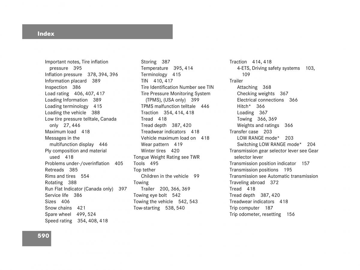 Mercedes Benz GL Class X164 owners manual / page 591