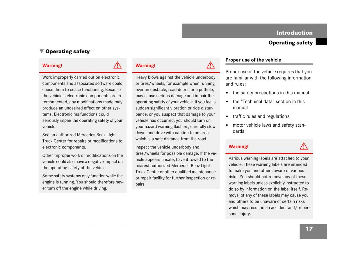 Mercedes Benz GL Class X164 owners manual / page 18