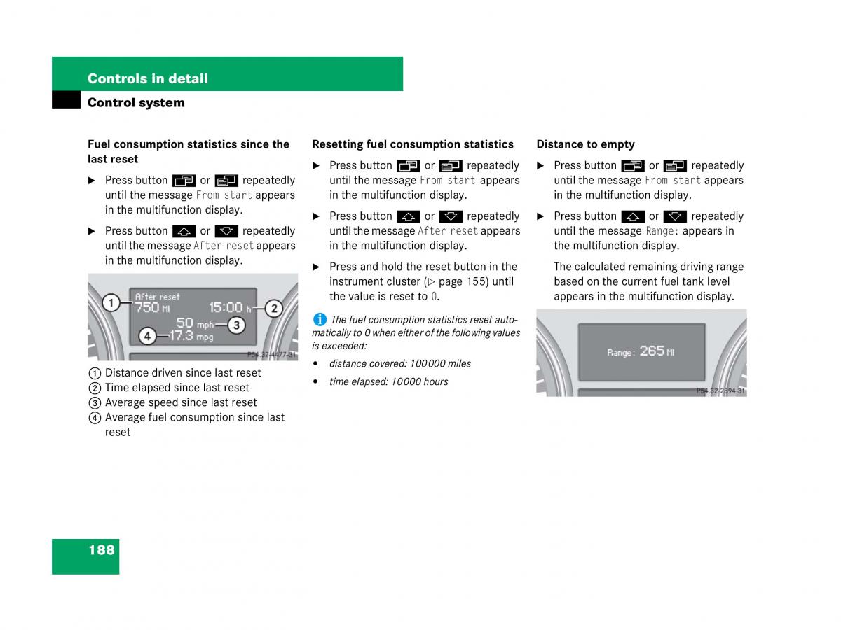 Mercedes Benz GL Class X164 owners manual / page 189