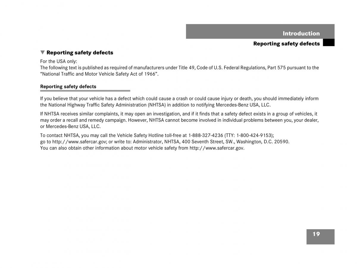 Mercedes Benz GL Class X164 owners manual / page 20