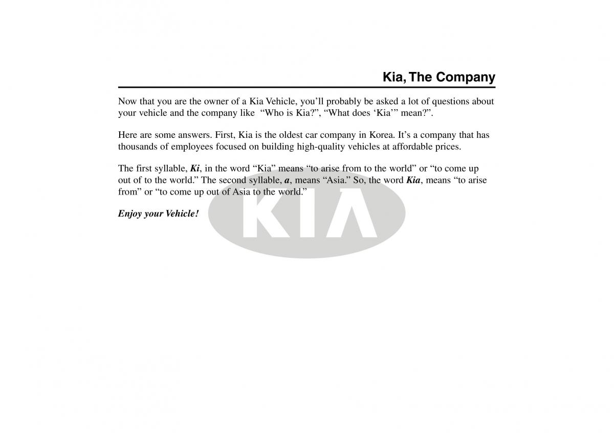 Kia Rio I Pride Saipa owners manual / page 1