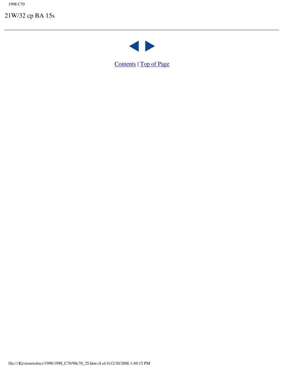 Volvo C70 NI N1 owners manual / page 108