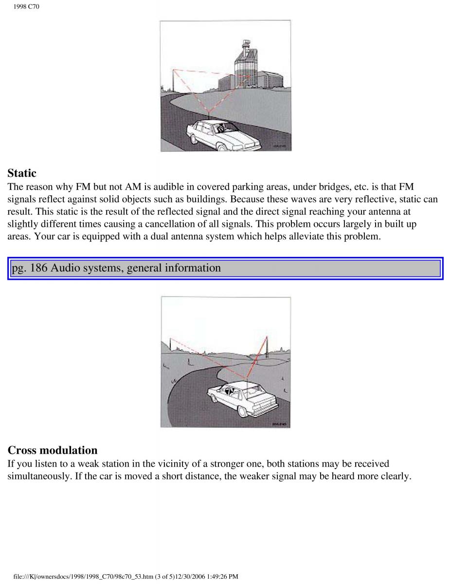 Volvo C70 NI N1 owners manual / page 215